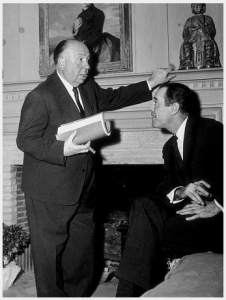 Hitchcock and Fonda on Set